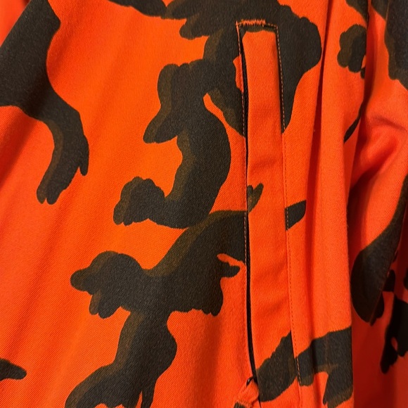 Cabela’s Blaze Orange Camouflage Jacket Coat Insulated Hunting Camo Men’s L - Picture 11 of 12